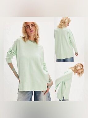Free People Wool Blend Phoebe Oversized Tunic Sweater